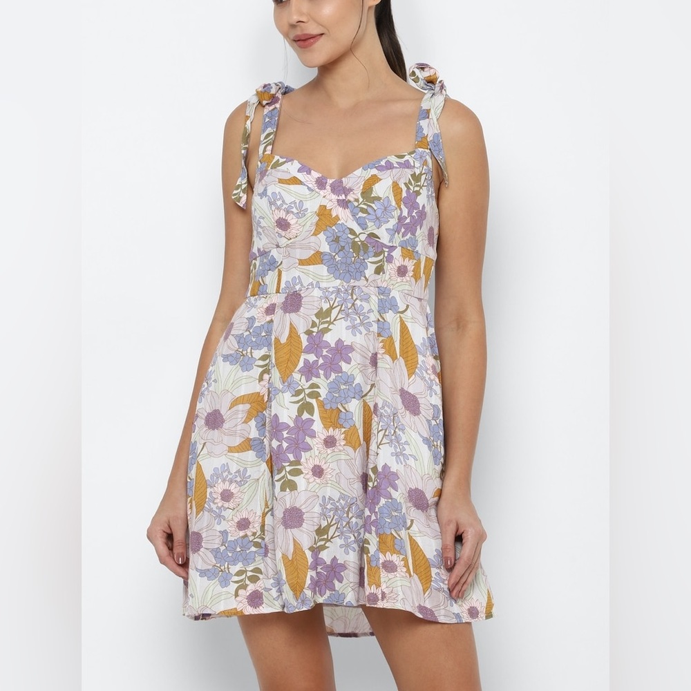 American Eagle Floral Corset Dress